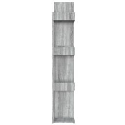 Berkfield Home Book Cabinet Grey Sonoma 86x25.5x140 cm Engineered Wood - thumbnail 6