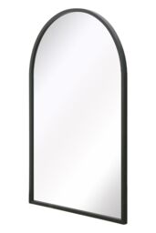 "MirrorOutlet Black Metal Framed Arched Wall Mirror 47"" X 31"" (120CM X 80CM) - Size: 1 Pack" - thumbnail 4