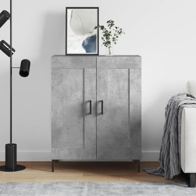 Berkfield Home Sideboard Concrete Grey 69.5x34x90 cm Engineered Wood - image 1