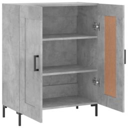 Berkfield Home Sideboard Concrete Grey 69.5x34x90 cm Engineered Wood - thumbnail 6