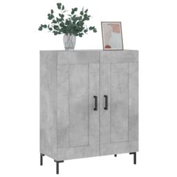 Berkfield Home Sideboard Concrete Grey 69.5x34x90 cm Engineered Wood - thumbnail 3
