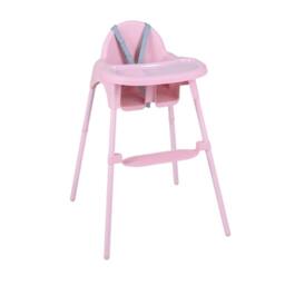 CASART 4-in-1 Baby High Chair Convertible Highchair w/5-Point Safety Harness in Pink