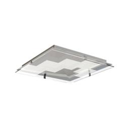 Netlighting Jersey Ceiling 20W LED Square 3000K 1800lm Chrome Opal White Glass in Grey - thumbnail 1