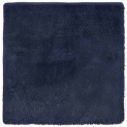 Berkfield Home Shaggy Rug High Pile NAVARRA Navy 120x120 cm Polyester - Size: Medium - thumbnail 1