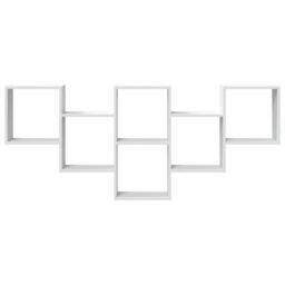 Berkfield Home Wall Shelf White 159x18x66 cm Engineered Wood - Size: 159 x 18 x 66 cm - thumbnail 4
