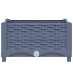 Berkfield Home Raised Bed 40x40x23 cm Polypropylene in Grey - Size: 40 x 40 x 23 cm - thumbnail 3