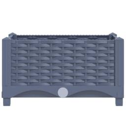 Berkfield Home Raised Bed 40x40x23 cm Polypropylene in Grey - Size: 40 x 40 x 23 cm - thumbnail 4