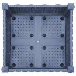 Berkfield Home Raised Bed 40x40x23 cm Polypropylene in Grey - Size: 40 x 40 x 23 cm - thumbnail 5
