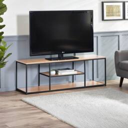 Cheshire Premium Camden TV Unit in Sonoma Oak in Light Oak - thumbnail 2