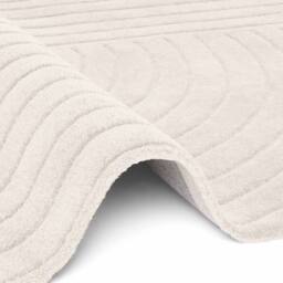 THE RUGS Vikosa Arcura Wool Rug Abstract Living Room in Cream - Size: 80 cm x 150 cm - thumbnail 8