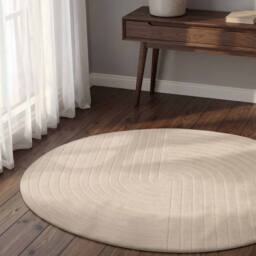 THE RUGS Vikosa Arcura Wool Rug Abstract Living Room in Cream - Size: 80 cm x 150 cm - thumbnail 6