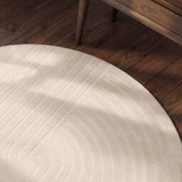 THE RUGS Vikosa Arcura Wool Rug Abstract Living Room in Cream - Size: 80 cm x 150 cm - thumbnail 5