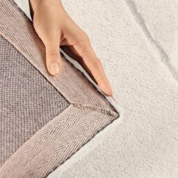 THE RUGS Vikosa Arcura Wool Rug Abstract Living Room in Cream - Size: 80 cm x 150 cm - thumbnail 2