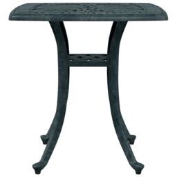 Berkfield Home Garden Table Green 53x53x53 cm Cast Aluminium - Size: 53 x 53 x 53 cm - thumbnail 6