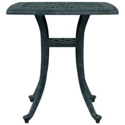 Berkfield Home Garden Table Green 53x53x53 cm Cast Aluminium - Size: 53 x 53 x 53 cm - thumbnail 5