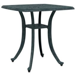 Berkfield Home Garden Table Green 53x53x53 cm Cast Aluminium - Size: 53 x 53 x 53 cm - thumbnail 2