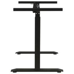 Berkfield Home Manual Height Adjustable Standing Desk Frame Hand Crank Black - thumbnail 5
