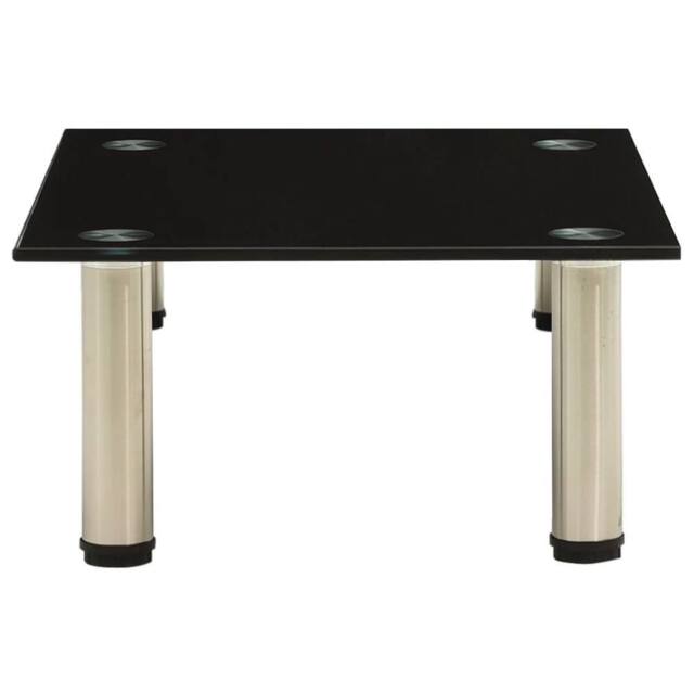 Berkfield Home TV Stand Black 40x35x17 cm Tempered Glass - Size: 40 x 35 x 17 cm - image 1