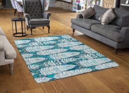 Benjamin Tate Design Tribal Art Animal Rug in Natural - Size: Large - thumbnail 2