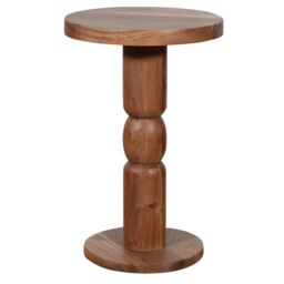 IH Design Jaipur Acacia Wood Freestanding Side Table in Brown - thumbnail 2
