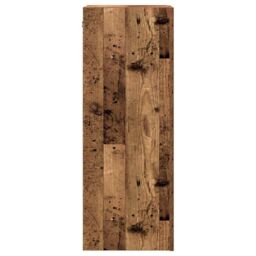 Berkfield Home TV Cabinets 2 pcs Old Wood 30.5x30x90 cm Engineered Wood in Brown - thumbnail 5