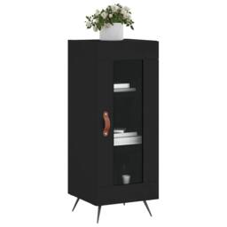 Berkfield Home Sideboard Black 34.5x34x90 cm Engineered Wood - thumbnail 3
