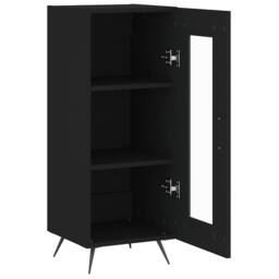 Berkfield Home Sideboard Black 34.5x34x90 cm Engineered Wood - thumbnail 6