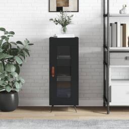 Berkfield Home Sideboard Black 34.5x34x90 cm Engineered Wood - thumbnail 2