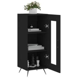 Berkfield Home Sideboard Black 34.5x34x90 cm Engineered Wood - thumbnail 4