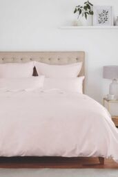 Murmur ' 500TC Plain Dye' Duvet Cover in Light Pink - Size: King - thumbnail 1