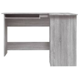 Berkfield Home Corner Desk Grey Sonoma 120x140x75 cm Engineered Wood - Size: 120 x 140 x 75 cm - thumbnail 4