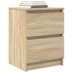 Berkfield Home TV Cabinet Sonoma Oak 40x35x54 cm Engineered Wood in Light Tan - Size: 40 x 35 x 54 cm - thumbnail 4