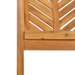 Berkfield Home 3 Piece Garden Dining Set Solid Wood Acacia in Brown - thumbnail 9