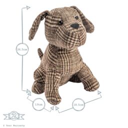 Nicola Spring Milo the Dog Door Stops - 19 x 26.5cm - Brown - Pack of 2 - Size: 19 x 26.5 cm - thumbnail 3