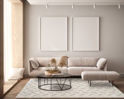 Desire Rugs Freya Living Room Area Rug 3D Embossed Modern Herringbone Design in Cream - Size: 120 cm x 170 cm - thumbnail 3