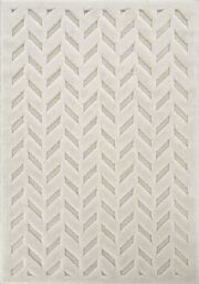 Desire Rugs Freya Living Room Area Rug 3D Embossed Modern Herringbone Design in Cream - Size: 120 cm x 170 cm - thumbnail 2