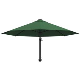 Berkfield Home Elegant Wall-Mounted Parasol with Metal Pole 300 cm Green - thumbnail 4