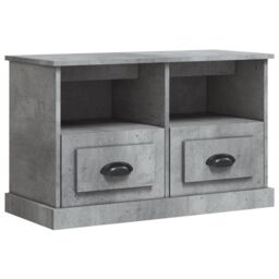 Berkfield Home TV Cabinet Concrete Grey 80x35x50 cm Engineered Wood - Size: 80 x 35 x 50 cm - thumbnail 2