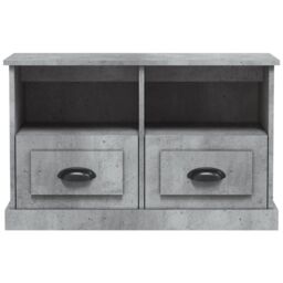 Berkfield Home TV Cabinet Concrete Grey 80x35x50 cm Engineered Wood - Size: 80 x 35 x 50 cm - thumbnail 5