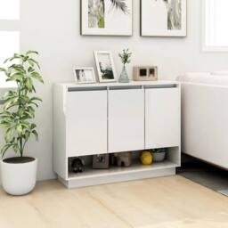 Berkfield Home Sideboard White 97x31x75 cm Engineered Wood - Size: 97 x 31 x 75 cm - thumbnail 1