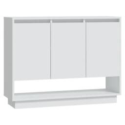 Berkfield Home Sideboard White 97x31x75 cm Engineered Wood - Size: 97 x 31 x 75 cm - thumbnail 3