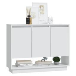 Berkfield Home Sideboard White 97x31x75 cm Engineered Wood - Size: 97 x 31 x 75 cm - thumbnail 4