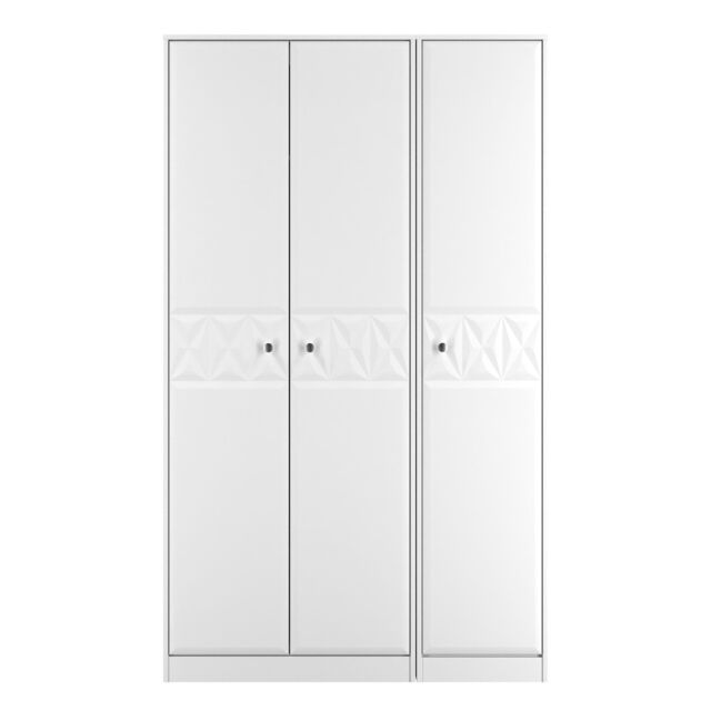 Ready Assembled 2 U Memphis 3 Door Wardrobe (Ready Assembled) in White - image 1