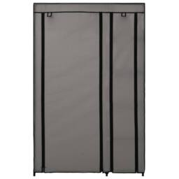 Berkfield Home Folding Wardrobe Grey 110x45x175 cm Fabric - Size: 110 x 45 x 175 cm - thumbnail 3