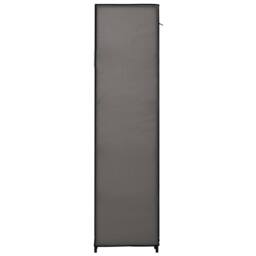 Berkfield Home Folding Wardrobe Grey 110x45x175 cm Fabric - Size: 110 x 45 x 175 cm - thumbnail 5