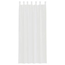 Berkfield Home Voile Curtains with Loops 2 pcs White 140x225 cm - thumbnail 4