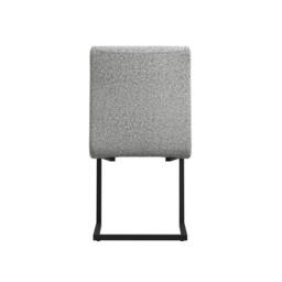 Lemon Pavilion Furniture Cleaver Dining Chair (Pack of 2) - Tweed/Metal - L65xW48xH90 cm in Grey - Size: 2 Pack - thumbnail 4