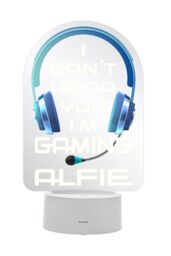 Personalised Memento Company Men's Blue Gaming LED Colour Changing Light in Clear