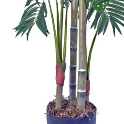 Leaf Large Artificial Palm Tree 120cm Tall 4ft in Green - thumbnail 2