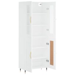 Berkfield Home Highboard White 69.5x34x180 cm Engineered Wood - thumbnail 4